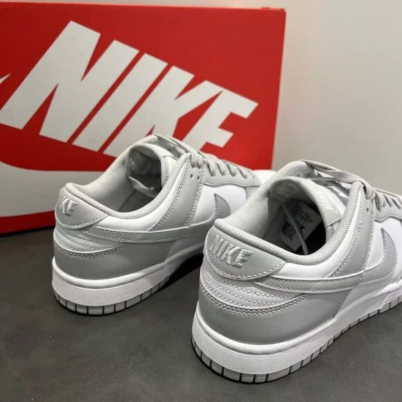 Gray & White Nike Dunk - Subtle Sophistication